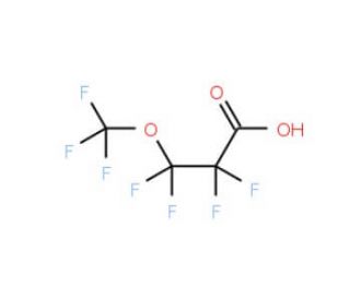 Perfluoromethoxypropionic acid (CAS 377-73-1) - chemical structure image