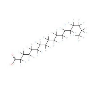 Perfluorostearic acid (CAS 16517-11-6) - chemical structure image