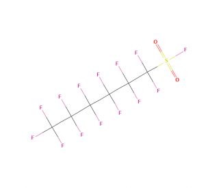 Perflurohexane sulphonyl fluoride (CAS 423-50-7) - chemical structure image