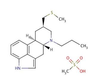 Pergolide Mesylate (CAS 66104-23-2) - chemical structure image