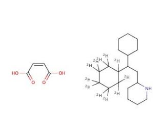 Perhexiline-d11 Maleate(Mixture of Diastereomers) - chemical structure image