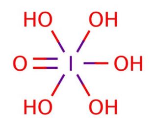 Periodic acid (CAS 10450-60-9) - chemical structure image