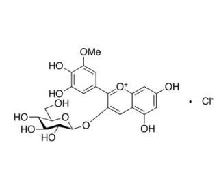 Petunidin 3-O-&beta;-D-Glucoside (CAS 6988-81-4) - chemical structure image