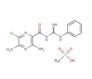 Phenamil methanesulfonate salt (CAS 2038-35-9) - chemical structure image