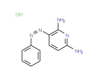 Phenazopyridine hydrochloride (CAS 136-40-3) - chemical structure image