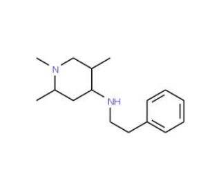 Phenethyl-(1,2,5-trimethyl-piperidin-4-yl)-amine - chemical structure image