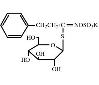 Phenethyl glucosinolate potassium salt (CAS 499-30-9 (non-salt)) - chemical structure image