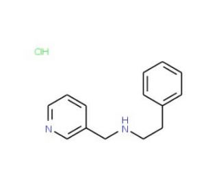 Phenethyl-pyridin-3-ylmethyl-amine hydrochloride - chemical structure image