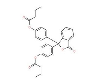 Phenolphthalein dibutyrate (CAS 62625-15-4) - chemical structure image