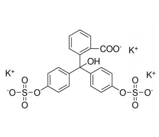 Phenolphthalein disulfate tripotassium salt (CAS 62625-16-5) - chemical structure image