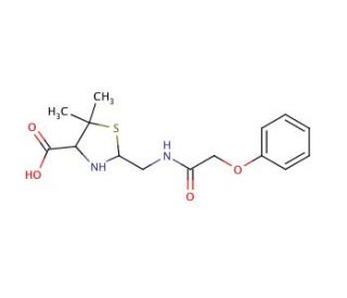 Phenoxymethylpenilloic Acid (CAS 4847-29-4) - chemical structure image