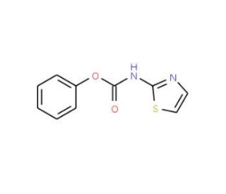 phenyl 1,3-thiazol-2-ylcarbamate (CAS 39142-40-0) - chemical structure image