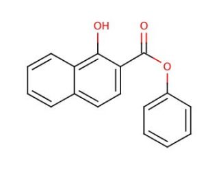 Phenyl 1-hydroxy-2-naphthoate (CAS 132-54-7) - chemical structure image