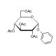 Phenyl 2,3,4,5-tetra-O-acetyl-α-D-glucopyranoside (CAS 3427-45-0) - chemical structure image