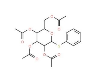 Phenyl 2,3,4,6-tetra-O-acetyl-b-D-thiogalactopyranoside (CAS 24404-53-3) - chemical structure image