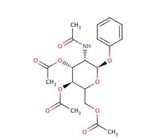 Phenyl 2-Acetamido-3,4,6-tri-O-acetyl-2-deoxy-&alpha;-D-glucopyranoside (CAS 13089-19-5) - chemical structure image