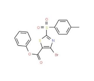 Phenyl 4-bromo-2-(4-methylphenylsulfonyl)thiazole-5-carboxylate - chemical structure image