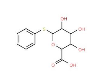 Phenyl-beta-D-thioglucuronic acid (CAS 26399-82-6) - chemical structure image