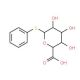 Phenyl-beta-D-thioglucuronic acid (CAS 26399-82-6) - chemical structure image