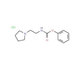 Phenyl N-[2-(1-pyrrolidinyl)ethyl]carbamatehydrochloride - chemical structure image