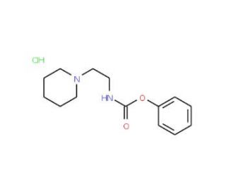 Phenyl N-(2-piperidinoethyl)carbamatehydrochloride - chemical structure image