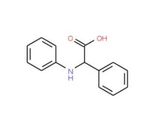 Phenyl-phenylamino-acetic acid (CAS 3684-12-6) - chemical structure image