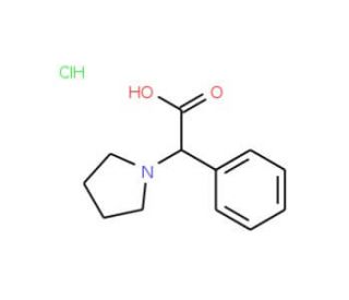 Phenyl-pyrrolidin-1-yl-acetic acid hydrochloride - chemical structure image