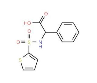 Phenyl[(thien-2-ylsulfonyl)amino]acetic acid - chemical structure image