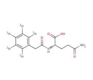 Phenylacetyl-d5 L-Glutamine (CAS 1331909-01-3) - chemical structure image