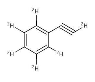 Phenylacetylene-d<sub>6</sub> (CAS 25837-47-2) - chemical structure image