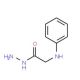 Phenylamino-acetic acid hydrazide (CAS 29111-46-4) - chemical structure image