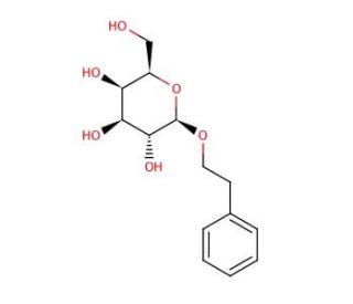 Phenylethyl &beta;-D-galactopyranoside (CAS 14861-16-6) - chemical structure image