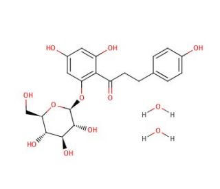 Phloridzin dihydrate (CAS 7061-54-3) - chemical structure image