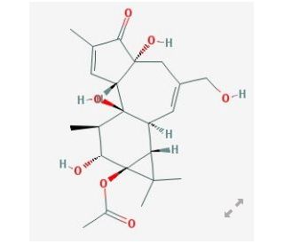 Phorbol 13-acetate (CAS 32752-29-7) - chemical structure image