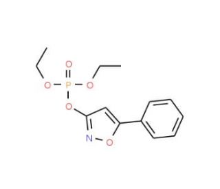 Phosphoric acid diethyl ester 5-phenyl-isoxazol-3-yl ester (CAS 32306-29-9) - chemical structure image