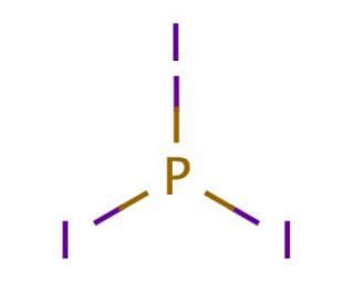Phosphorus triiodide (CAS 13455-01-1) - chemical structure image