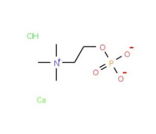 Phosphorylcholine chloride, calcium salt (CAS 4826-71-5) - chemical structure image