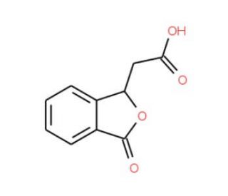 Phthalide-3-acetic acid (CAS 4743-58-2) - chemical structure image