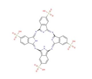 Phthalocyanine tetrasulfonic acid - chemical structure image