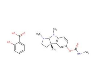Physostigmine salicylate (CAS 57-64-7) - chemical structure image