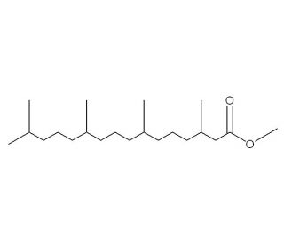 Phytanic acid methyl ester (CAS 1118-77-0) - chemical structure image