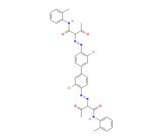 Pigment Yellow 14 (CAS 5468-75-7) - chemical structure image