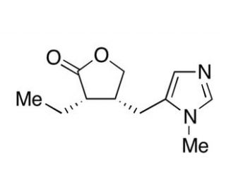 Pilocarpine (CAS 92-13-7) - chemical structure image