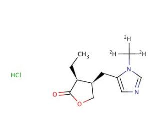 Pilocarpine-d3 Hydrochloride - chemical structure image