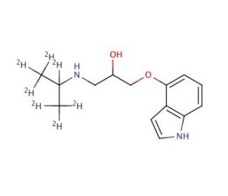 Pindolol-d7 (CAS 1185031-19-9) - chemical structure image