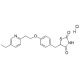 Pioglitazone hydrochloride (CAS 112529-15-4) - chemical structure image
