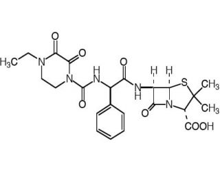 Piperacillin (CAS 61477-96-1) - chemical structure image