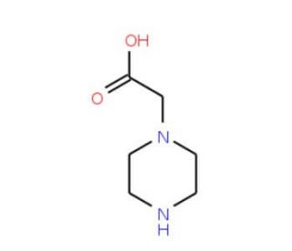 Piperazin-1-yl-acetic acid monohydrate (CAS 37478-58-3) - chemical structure image