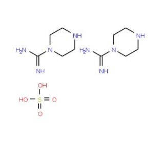 Piperazine-1-carboxamidine hemisulfate (CAS 22365-47-5) - chemical structure image