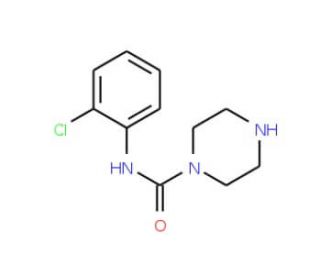 Piperazine-1-carboxylic acid (2-chloro-phenyl)-amide - chemical structure image